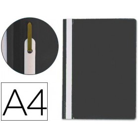 Carpeta dossier fastener plastico DIN A4 negro