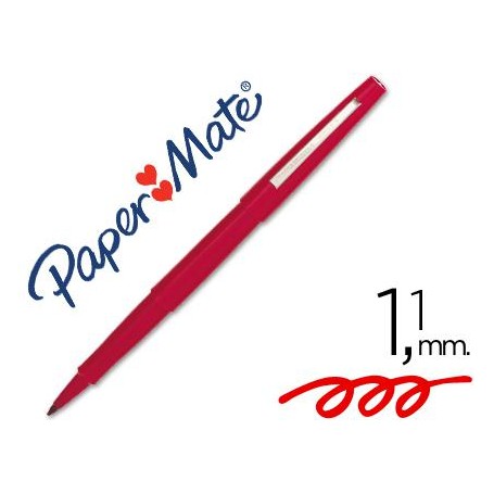 Rotulador paper mate punta nylon 3102-1 ROJO