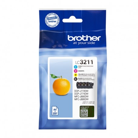 BROTHER PACK DE 4 CARTUCHO DE TINTA LC3211 BK/CM/Y