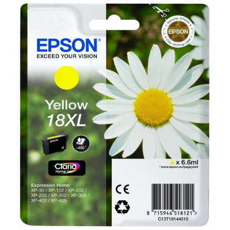 TINTA EPSON AMARILLO 18XL MARGARITA T1814