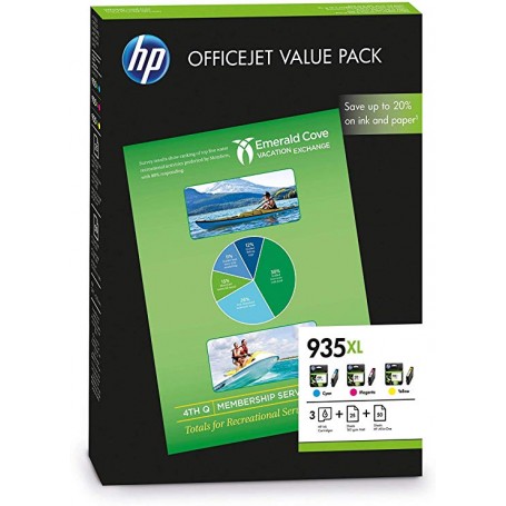 PACK HP C/M/A + 25HOJAS MATE + 50 HP AIO