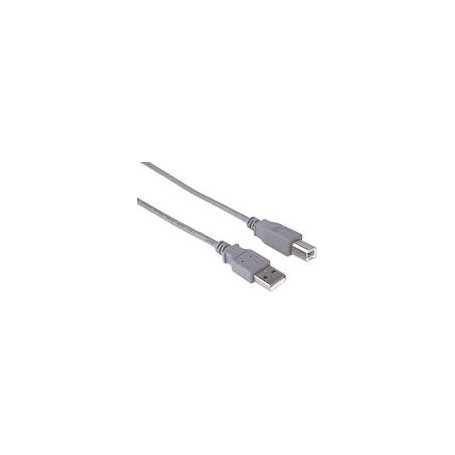 CABLE USB A/B 1.8M COLOR GRIS